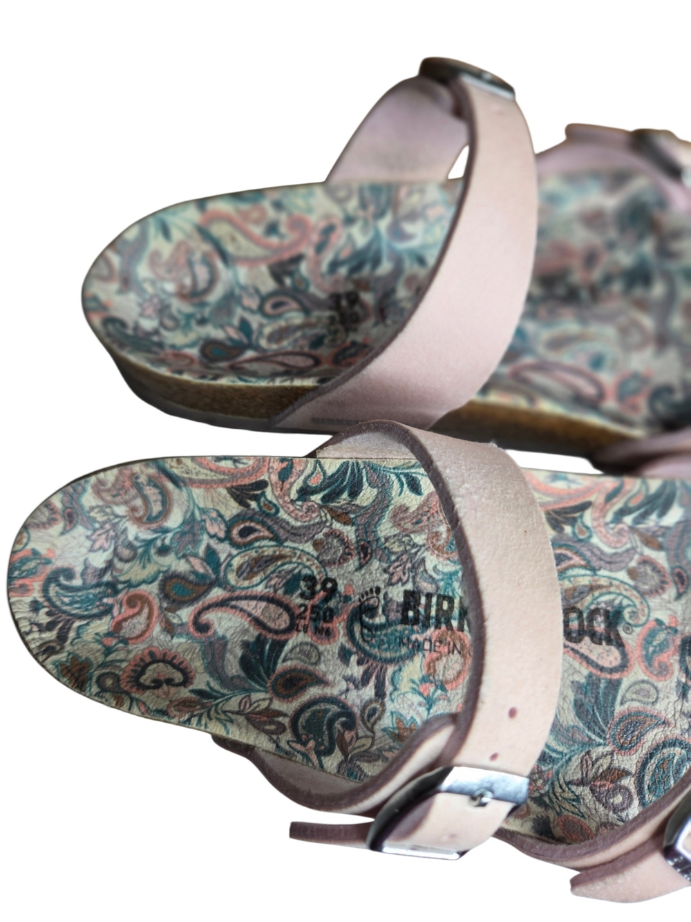 Birkenstock Women's Vegan "Mayari" w/Paisley Footbed Sandals Size 8.5-9 - Picture 5 of 8